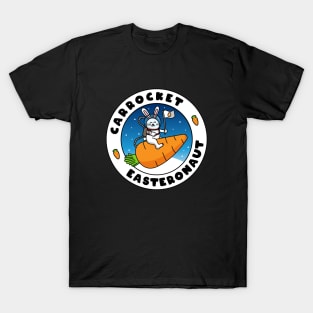 Carrocket Easteronaut - Bunny Astronaut Carrot Rocket T-Shirt